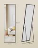 SONGMICS Ganzkörperspiegel, Spiegel rechteckig, stehend oder wandmontiert, für Wohnzimmer, Schlafzimmer, 150 x 40 cm, schwarz Bild 5