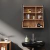 Vicco 'Irma' Spiegelschrank, Spanplatte, 54 x 55 x 16,9 cm, Anthrazit gepunktet / Goldkraft Eiche Bild 5