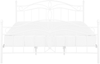 Metallbett weiß Lattenrost 180x200 cm ANTLIA Bild 5