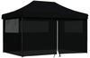 vidaXL Party-Zelt Schwarz 292 x 440 x 315 cm Oxford-Stoff 42023638 Bild 2
