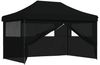 vidaXL Party-Zelt Schwarz 292 x 440 x 315 cm Oxford-Stoff 42023638 Bild 3