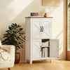 VASAGLE LIRY Kollektion - Aufbewahrungsschrank im Landhausstil, Badschrank mit Türen, freistehender Küchenschrank, verstellbare Ablagen, Esszimmer, Wohnzimmer Bild 2