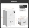 Yaheetech Aktenschrank Rollcontainer abschließbare Büroschrank mit Hängeregistratur und 2 Schubladen Bild 3