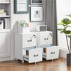 Yaheetech Aktenschrank Rollcontainer abschließbare Büroschrank mit Hängeregistratur und 2 Schubladen Bild 2