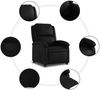 vidaXL Relaxsessel, Kunstleder, Schwarz 3205896 Bild 5