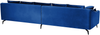 4-Sitzer Sofa Samtstoff marineblau schwarz AURE Bild 5