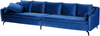 4-Sitzer Sofa Samtstoff marineblau schwarz AURE Bild 4