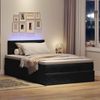 vidaXL Ottomane Bett mit Matratze & LEDs Schwarz 120x190 cm Samt 3312610 Bild 3
