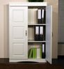 Aktenschrank Büroschrank Mehrzweckschrank Landhausstil weiß - (443) Bild 1