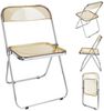 JEOBEST Klappstuhl Gartenstuhl, Klappsessel für Esszimmer, Wohnzimmer, (1 St) Acryl Ransparenter Klappstuhl für Bankett Bild 1