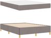 vidaXL Bettrahmen mit Matratze Taupe 140 x 200 cm Stoff 3398945 Bild 5