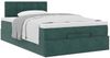 vidaXL Ottoman-Bett mit Matratze Dunkelgrün 120x190 cm Samt 3311906 Bild 5