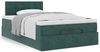 vidaXL Ottoman-Bett mit Matratze Dunkelgrün 120x190 cm Samt 3311906 Bild 4