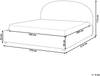Wasserbett Stoff VAUCLUSE 160 x 200 cm Hellblau Bild 2