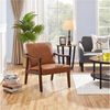Yaheetech Relaxsessel Retro Loungesessel Einzelsofa, Loungesessel Lesesessel Kunstleder Belastbar bis 136 kg Bild 2
