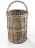Kobolo Aufbewahrungskorb Treppenkorb Korb Rattan - kubu grey - mit Henkel Bild 4