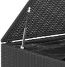 vidaXL Garten-Kissenbox PE Rattan 145x100x103 cm Schwarz 317229 Bild 4