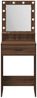 vidaXL Schminktisch Braun Eichen-Optik 50 x 41 x 135 cm Holzwerkstoff 865097 Bild 5