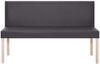 vidaXL Sitzbank 139,5 cm Grau Kunstleder 281332 Bild 3
