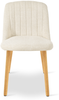GOEURVANT 993 Esszimmerstühle 4er-Set, Chenille - Creme Bild 3