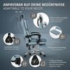 ML-DESIGN Bürostuhl Computerstuhl Schreibtischstuhl für Büro & Arbeitszimmer Drehsessel, Chefsessel ergonomisch anpassbar, Sitzpolsterung & Fußstütze Polyester Bild 3