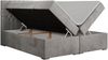 Boxspringbett mit 2 Bettkästen, Matratze und Topper - PERA - 140x200cm - Hellgrau Velours - H4 Bild 4