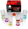 BigDean 6 Stück farbige Schnapsgläser 2cl in Geschenkbox – robuste Shotgläser spülmaschinenfest - in Gastro Qualität Bild 4