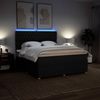 vidaXL Boxspringbett mit Matratze Schwarz 180x200 cm Stoff 3294444 Bild 4