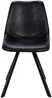 Vente-unique - LUBINE Stuhl Kunstleder Schwarz - B 59,5 cm x H 83,5 cm x L 44 cm Bild 2