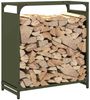 vidaXL Brennholzregal Olivgrün 60x28x65 cm Kaltgewalzter Stahl 864202 Bild 4