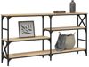 Konsolentisch, Beistelltisch, Konsole Sonoma-Eiche 150x29x76,5 cm Holzwerkstoff Bild 3
