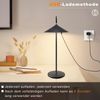ZMH Akku-Wiederaufladbare Beistelltischlampe, Kabellose Nachttischlampe - 1800 mAh Wiederaufladbare LED, Touch-Dimmbar, Modern, Weiß, IP44 Wasserdichte Außenlampe mit USB Bild 3
