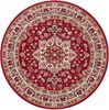 'Parun Täbriz' Orientalischer Kurzflor Teppich, rot, rund, 160 cm Bild 2