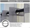 BTTO V&G Gardine OutdoorVorhang,Ösen Transparent,132x213 cm,132x244 cm(BXH) 5 Farben, (2 St), Outdoorgardine Für Balkon Terrasse Wasserdicht Bild 3