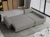 Ecksofa mit Schlaffunktion L-Form mit Bettkasten - DORIAN-Non - Hellgrau Boucle Bild 4