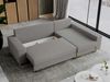 Ecksofa mit Schlaffunktion L-Form mit Bettkasten - DORIAN-Non - Hellgrau Boucle Bild 3