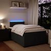 vidaXL Boxspringbett mit Matratze Schwarz 120x190 cm Samt 3288554 Bild 5