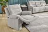 Relax-Fernsehsessel Federkern Liegefunktion TV-Sessel Polsterstoff Chenille Grau Bild 3