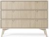Bettso 'FIRR' Kommode mit goldenen Griffe, Holzwerkstoff Beige 80x38x106 cm Bild 4