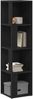 vidaXL Eckregale Schwarz Eichen-Optik 33 x 33 x 132 cm Holzwerkstoff 862692 Bild 3