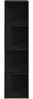 vidaXL Eckregale Schwarz Eichen-Optik 33 x 33 x 132 cm Holzwerkstoff 862692 Bild 5
