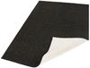 In- & Outdoor Wendeteppich Uni Miami Schwarz Creme - 200x290x0,5cm Bild 2