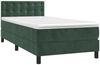 vidaXL Boxspringbett mit Matratze & LED Dunkelgrün 90x200 cm Samt 3134624 Bild 3