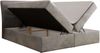 Boxspringbett DAGOS 120 x 200 cm mit Kopfteil, Lattenrost und Stauraum – Doppelbett mit Matratze & Topper Visco , stabile Konstruktion, Bettkasten, modernes Design - Hellgrau Velvet - H4 Bild 4