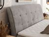 Boxspringbett DAGOS 120 x 200 cm mit Kopfteil, Lattenrost und Stauraum – Doppelbett mit Matratze & Topper Visco , stabile Konstruktion, Bettkasten, modernes Design - Hellgrau Velvet - H4 Bild 3