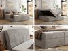 Boxspringbett DAGOS 120 x 200 cm mit Kopfteil, Lattenrost und Stauraum – Doppelbett mit Matratze & Topper Visco , stabile Konstruktion, Bettkasten, modernes Design - Hellgrau Velvet - H4 Bild 2