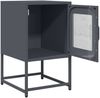 vidaXL Nachttisch Anthrazit 36x39x60,5 cm Kaltgewalzter Stahl 853328 Bild 4