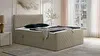 Vente-unique - MAKANA Bett Samt Schokoladenbraun - B 160 cm x H 108 cm x L 213 cm Bild 2