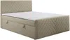 Vente-unique - MAKANA Bett Samt Schokoladenbraun - B 160 cm x H 108 cm x L 213 cm Bild 4