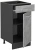 Küchenunterschrank R-Line Beton 40 cm AP Marmor Vicco Bild 5